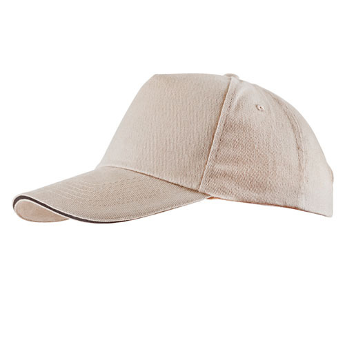 Czapka z daszkiem, bawełna szczotkowana Beżowy IP38039881 