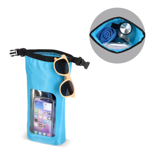 Wodoszczelna torba Ripstop 2L na telefon komórkowy – IPX6 Jasnoniebieski LT95359-N0012 (2)