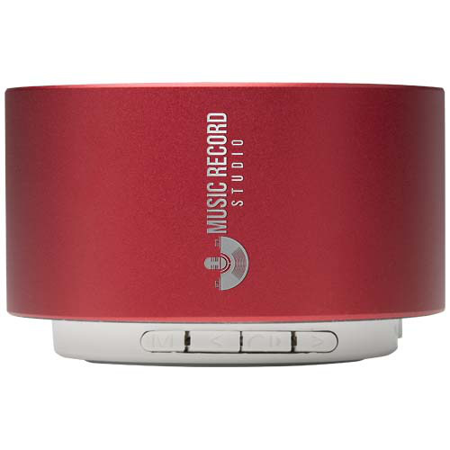 Ankaa bezprzewodowy głośnik Bluetooth® o mocy 3 W z recyklingowanego aluminium Czerwony 12448621 (1)