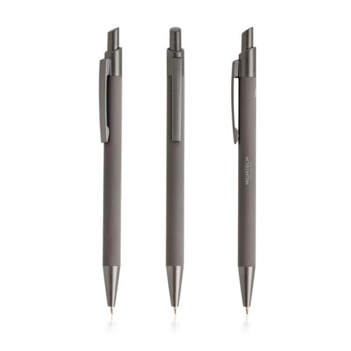 Długopis Soft Touch z recyklingowanego aluminium / Peralu Dark Red IP13159453 (5)