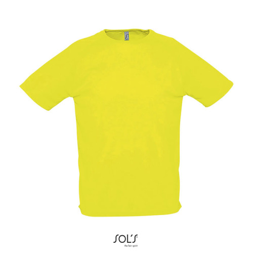 SPORTY Męski T-SHIRT 140g Neon yellow S11939-NE-3XL 
