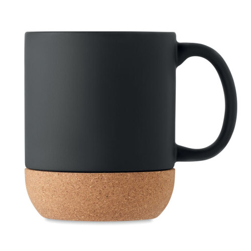 Ceramiczny kubek z korkiem czarny MO6839-03 (1)