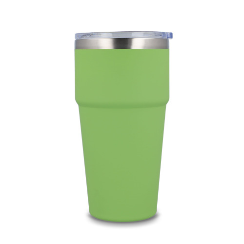 T-ceramiczny kubek do samochodu o miękkim dotyku 500ml Jasnozielony LT98729-N0032 (4)