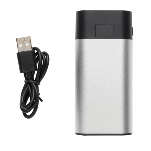 Power bank 4000 mAh z cyfrowym wyświetlaczem Srebrny P324.442 (3)