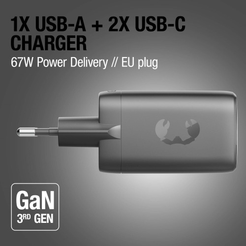 Fresh 'n Rebel ładowarka do laptopa 67W GaN USB-C i USB-A Ciemnoszary LT49750-N0060 (9)