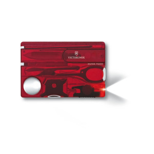 SwissCard Lite czerwony transparentny czerwony