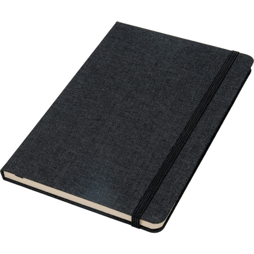 Notes A5 w linie z trzciny cukrowej i rPET ALGIERS Czarny 422803 