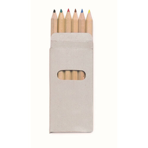 6 kolorowych ołówków wielokolorowy KC2478-99 