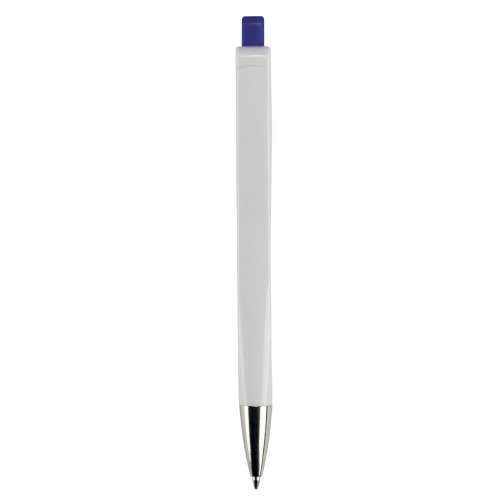 Długopis RIva w mocnym kolorze Biały / ciemnoniebieski LT80835-N0110 (2)