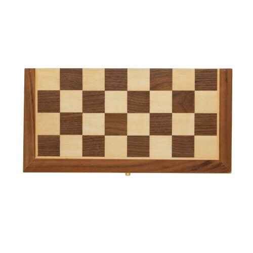 Drewniany zestaw do gry w szachy brązowy P940.129 (4)