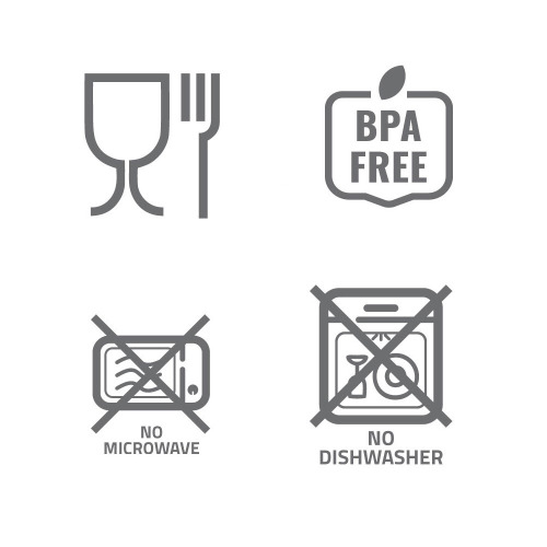 Butelka sportowa 500 ml z karabińczykiem | Marilsa Czarny V0029-03 (2)