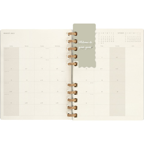 Spiralny kalendarz MOLESKINE Solar Szary VM590-19/2023 (10)