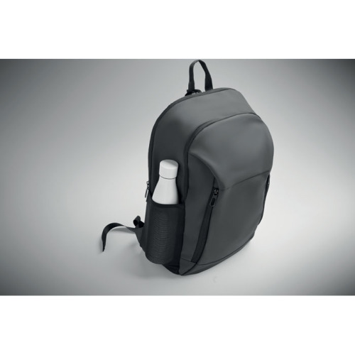 Plecak na laptop 15" z PU Kamienny Szary MO2684-15 (2)