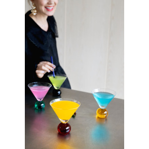 SZKLANKI SPICE 2PAK, TRANSPARENTNY/ZIELONY