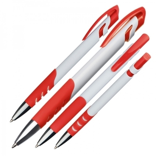 Długopis plastikowy HOUSTON czerwony 004905 (3)