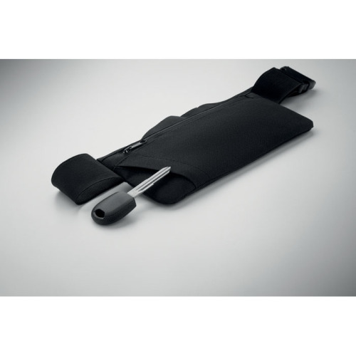 Sportowa saszetka 600D RPET Czarny MO2945-03 (2)