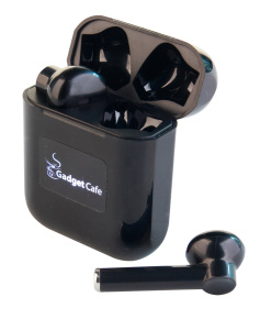 Słuchawki douszne z podświetlanym logo czarny