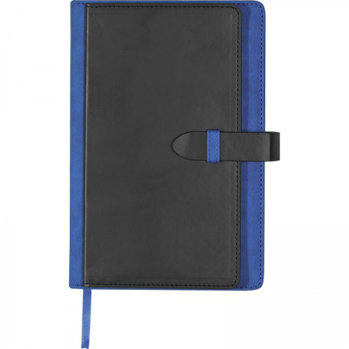 Notatnik A5 w linie z wizytownikiem IGNACY Niebieski 2008804 (4)