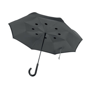 Odwrotnie otwierany parasol szary