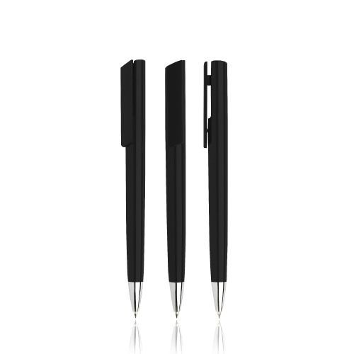 Długopis plastikowy / Cliqer Czarny IP13149711 