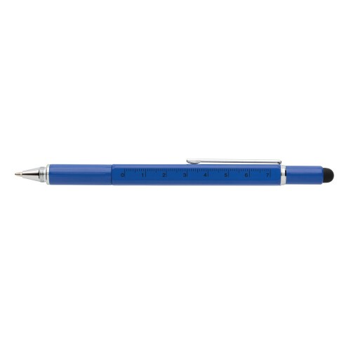 Długopis wielofunkcyjny, poziomica, śrubokręt, touch pen granatowy V1996-04 (5)