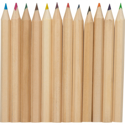 Kredki drewniane 12 kolorów ASHTON Wielokolorowy 14459mc (6)