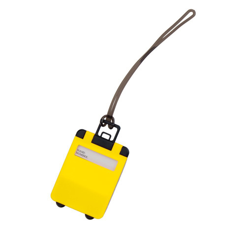 Zawieszka do bagażu żółty V4751-08 