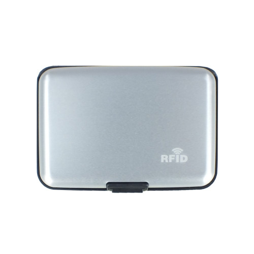 Etui na karty kredytowe z ochroną RFID srebrny V2881-32 (2)