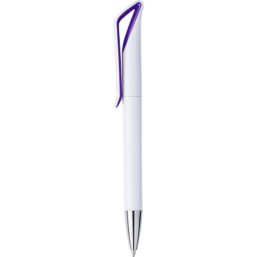 Geometryczny długopis przekręcany fioletowy V1760-13 