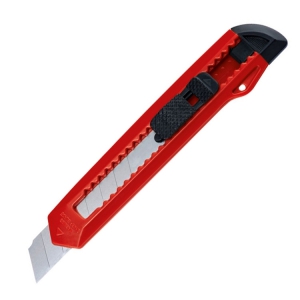 Duży nożyk do kartonu QUITO czerwony