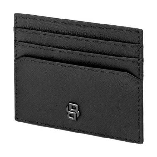 Etui na karty Double B Saffiano Black Czarny HLC526A (3)