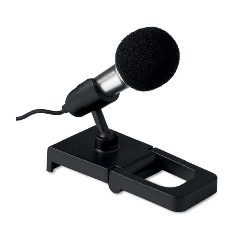 Mini mikrofon srebrny MO9066-14 