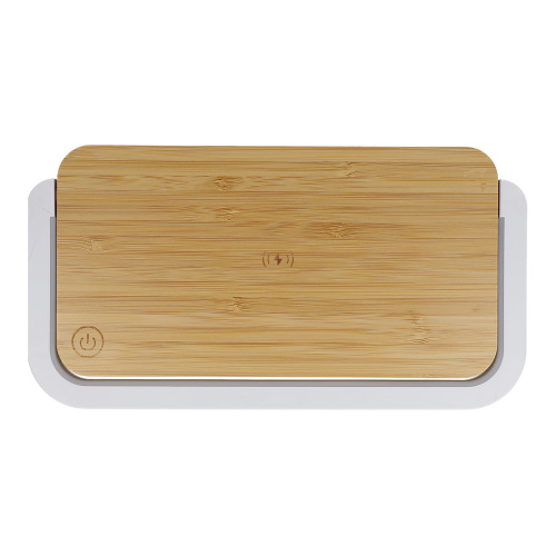 Ładowarka bezprzewodowa 15 W z lampą LED z funkcją ściemniania Naturalny LT95665-N0094 (5)