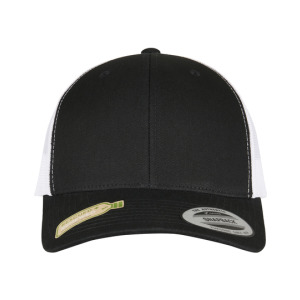 Dwukolorowa czapka trucker z siateczka - Grey & White