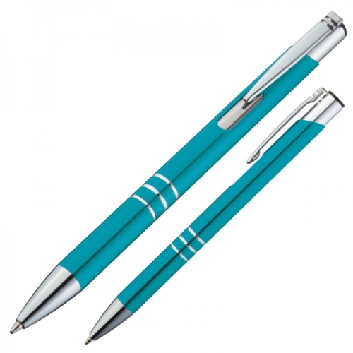 Długopis metalowy ASCOT turkusowy 333914 (1)