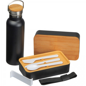 Zestaw lunch box ze sztućcami i butelka termiczna 500 ml STEPHAN