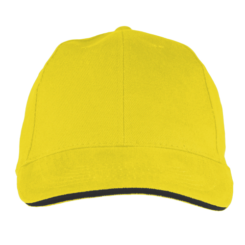 Czapka z daszkiem żółty V7136-08 (1)