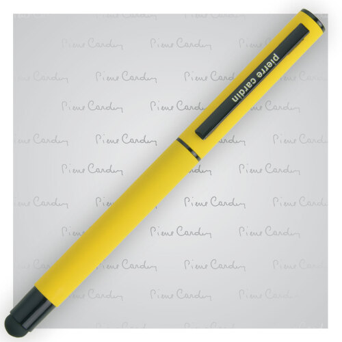 Pióro kulkowe touch pen, soft touch CELEBRATION Pierre Cardin Żółty B0300600IP308 