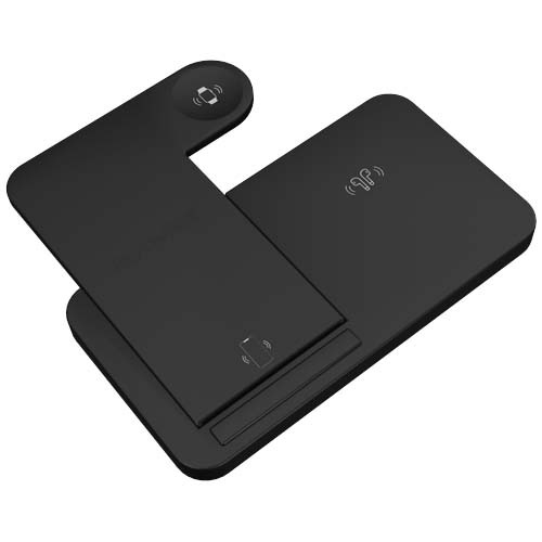 SCX.design W28 bezprzewodowa baza ładująca 3 w 1 ze stojakiem na telefon Czarny 2PX13590 (4)