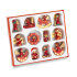 Drewniane ozdoby choinkowe,12 czerwony CX1059-05 (1) thumbnail