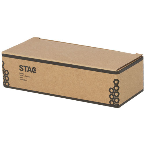 Helios latarka solarna z dynamem i karabińczykiem wykonana z tworzyw sztucznych pochodzących z recyklingu Zieleń wojskowa 10457564 (1)