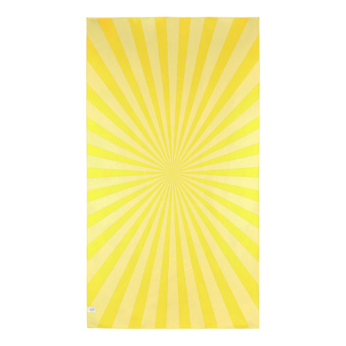Szybkoschnący ręcznik plażowy R-PET 100×180 cm, sublimacja żółty LT97215-N0041 (4)