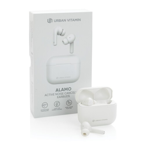 Bezprzewodowe słuchawki douszne Urban Vitamin Alamo ANC biały P329.713 (13)