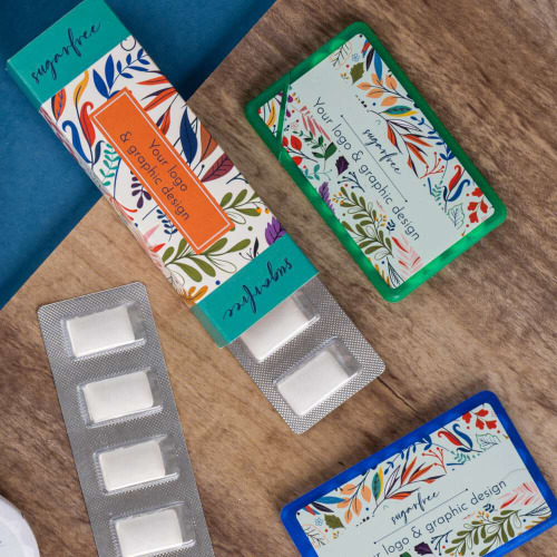 Gumy do żucia w blistrze 10 szt. Wielokolorowy S0128S (2)