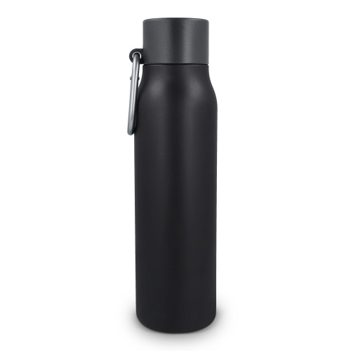 Butelka z matowym wykończeniem, butelka termiczna 600 ml Czarny LT98696-N0002 (4)