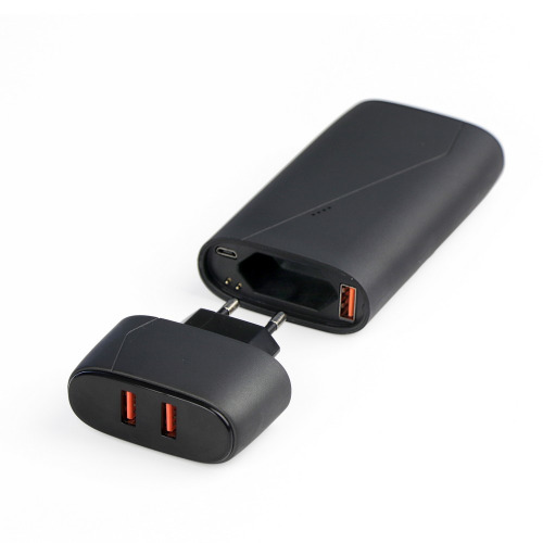 Power bank 7500 mAh Mauro Conti, adapter sieciowy Szary V4832-19 (1)