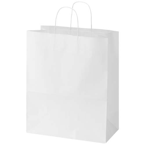 Kraft torba papierowa 80–90 g/m2 ze skręcanymi uchwytami — 32 x 17 x 39 cm Biały 1PQ01001 (2)