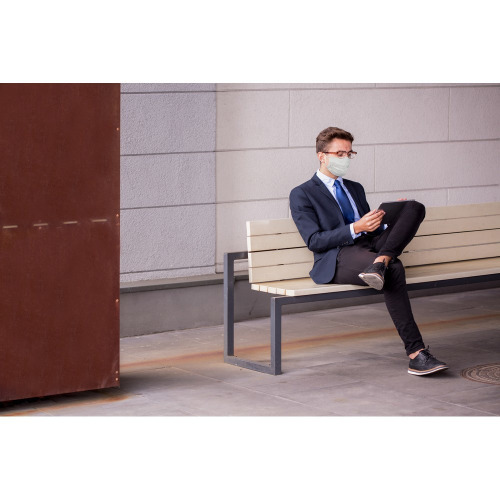 Maseczka wielokrotnego użytku Neutralny V9795-00 (2)