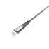 Nylonowy kabel do transferu danych LK30 Lightning Quick Charge 3.0 Szary EG 818507 (3) thumbnail