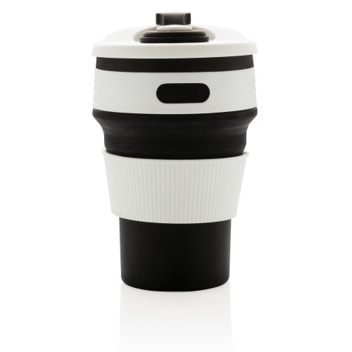 Składany kubek podróżny 350 ml Czarny P432.601 (4)